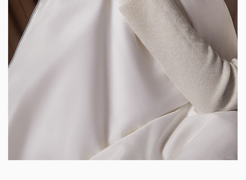 Silk Empress [Lanyu] 100% Premium Mulberry Silk Quilt Core Four Seasons Double-Layer Silk 2+4 Jin 220*240cm [White] 26