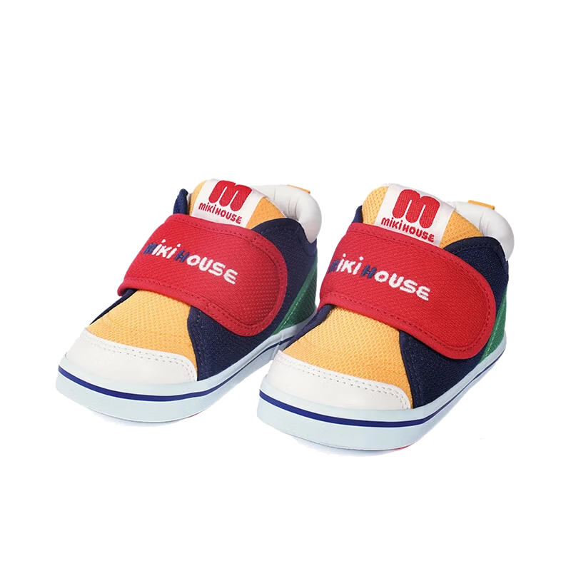 MIKIHOUSE Toddler Shoes Unisex Classic Baby Shoes Multi-Color Size 15cm (Fits Foot Length 14.5cm)