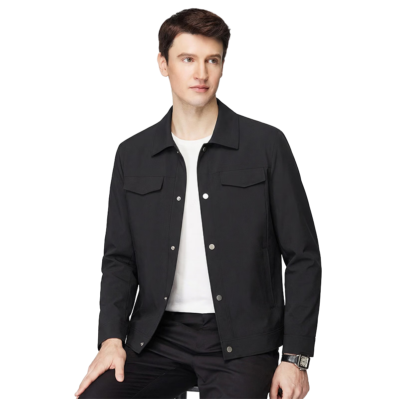 Shanshan [UPF50+] Sun Protection Anti-Wrinkle Men's Spring Business Polo Collar Executive Casual Work Jacket