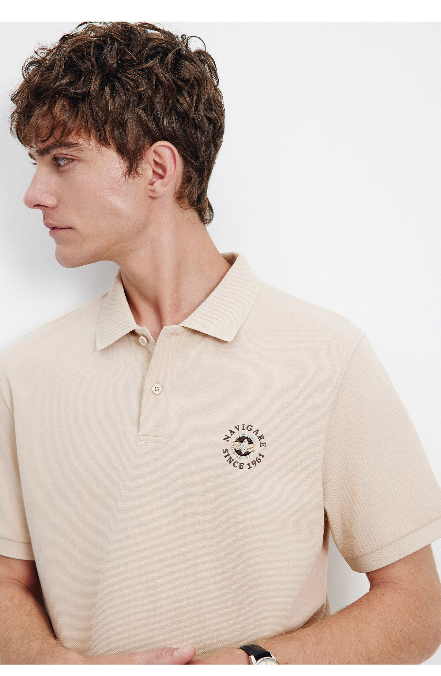 Navigare Small Sailboat 2026 Spring Summer New Cool Antibacterial Snow Cotton Short Sleeve Polo Shirt Men Turn-down Collar T-shirt 1325526602 17