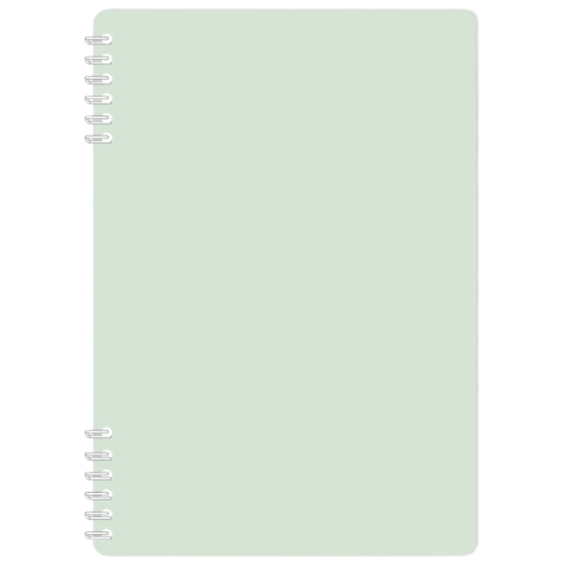 M&G Stationery A5 40-Sheet Soft-Touch Spiral Notebook Lined Refill Green APNDC048-ZZ