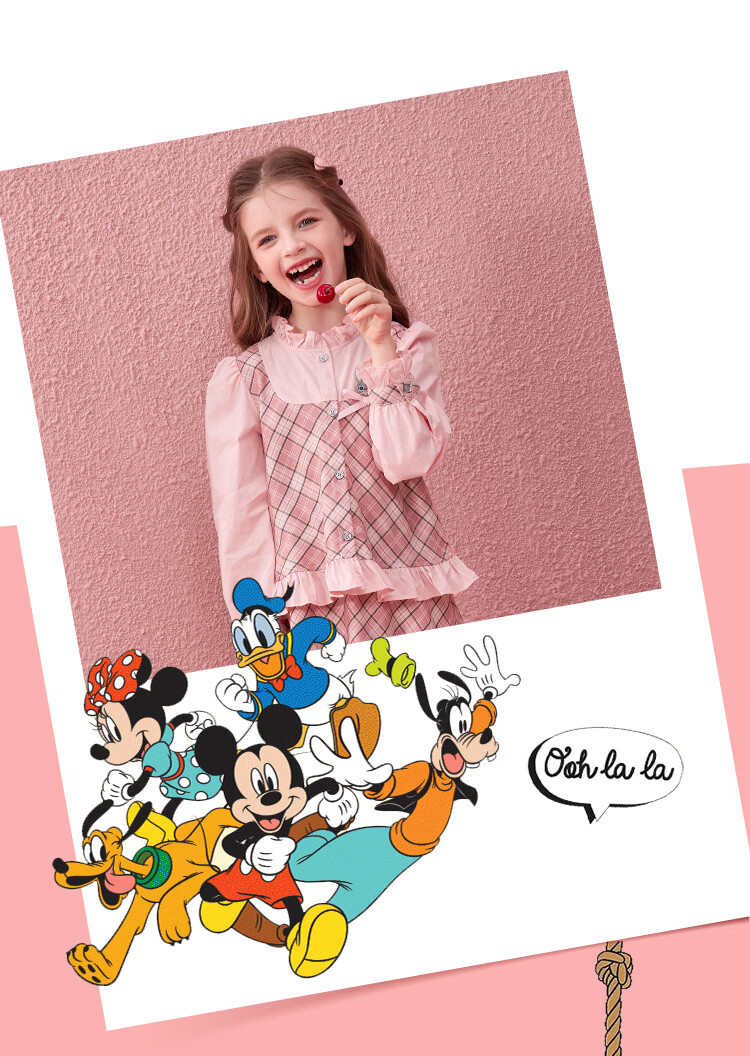 Disney Girls' Spring Autumn 2026 New Stylish Rabbit Police Officer Two-Piece Set with Cardigan Shirt and Skirt 13