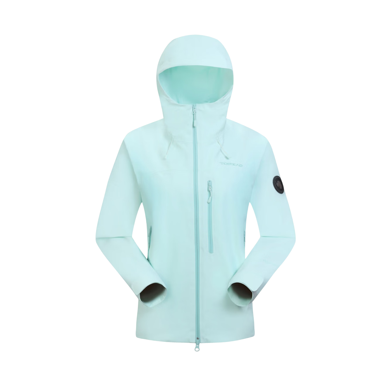 TOREAD Single-Layer Waterproof Windproof Durable Outdoor Hiking Mountaineering Jacket Ice Grass Blue Women M