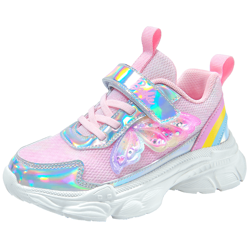 Barbie Girls' Spring And Autumn Princess Style Outdoor Running Shoes for Travel, Students' Dad Shoes, Sneakers DA6707 Blue Size 35