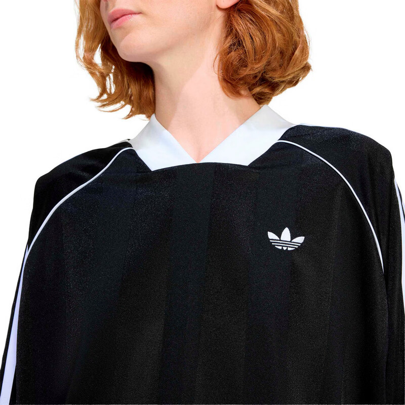 Adidas Originals Women's 3S JAQUARD LS Long Sleeve Top KD2897 Black XL 5
