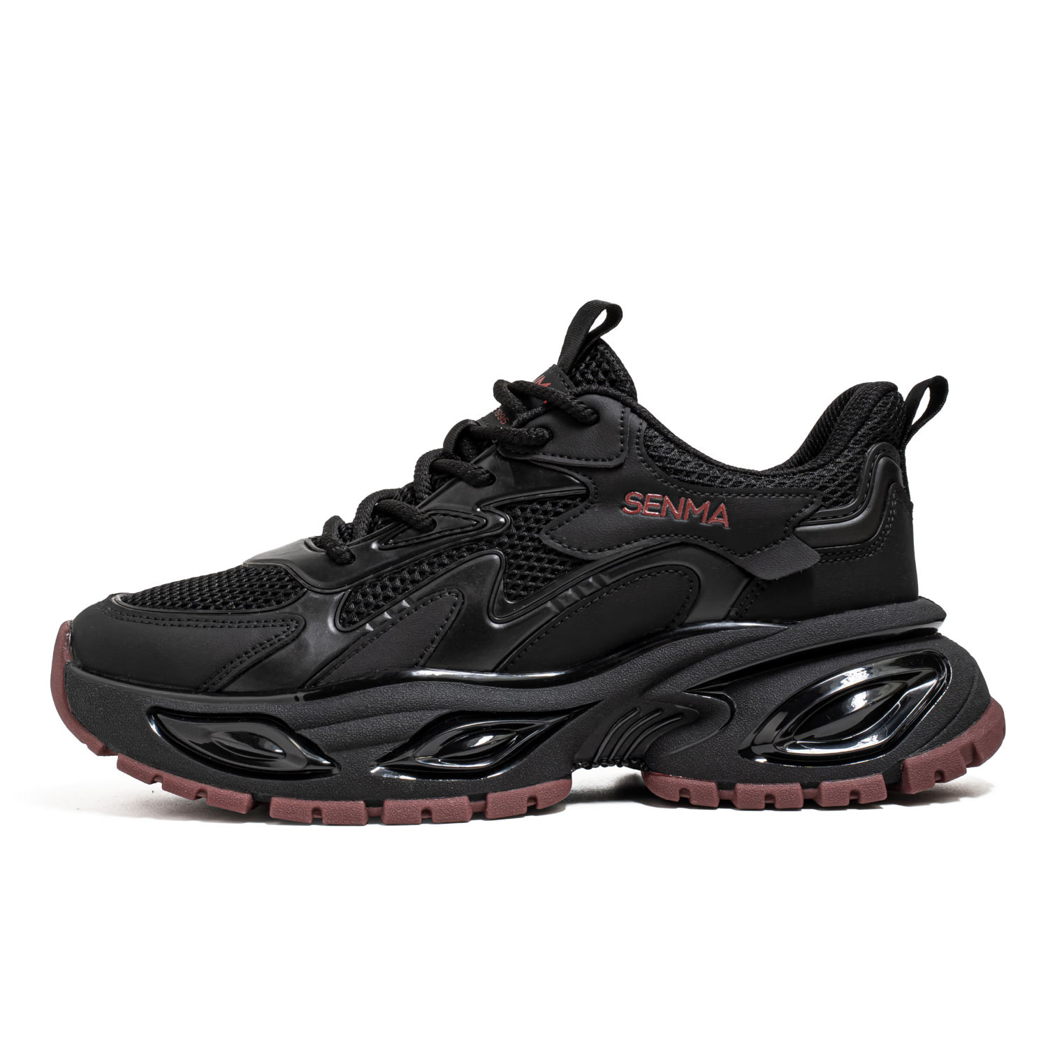 Senma Men's Summer 2026 New Breathable Mesh Sports Running Shoes Casual Versatile Height-Increasing Dad Sneakers for Men