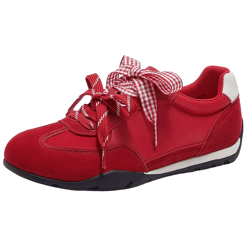 CAMEL Women's Retro Sweet Style Lightweight Comfortable Casual Sneakers L26S577186 Red Size 39