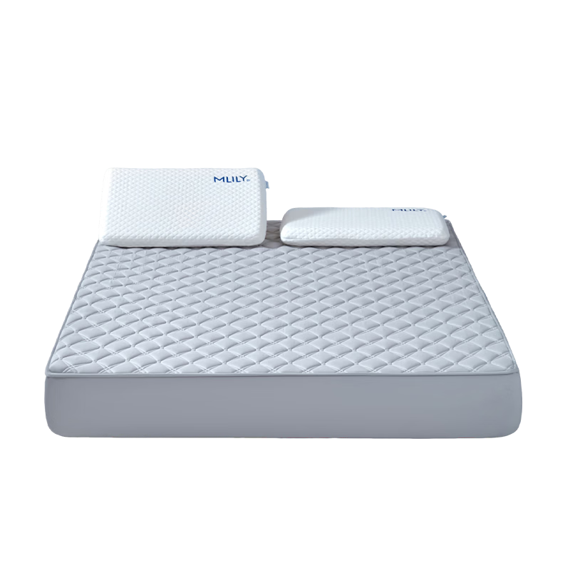 MLILY Fitted Sheet 1.5x2m A-Class Cotton Full Coverage Mattress Protector Gray