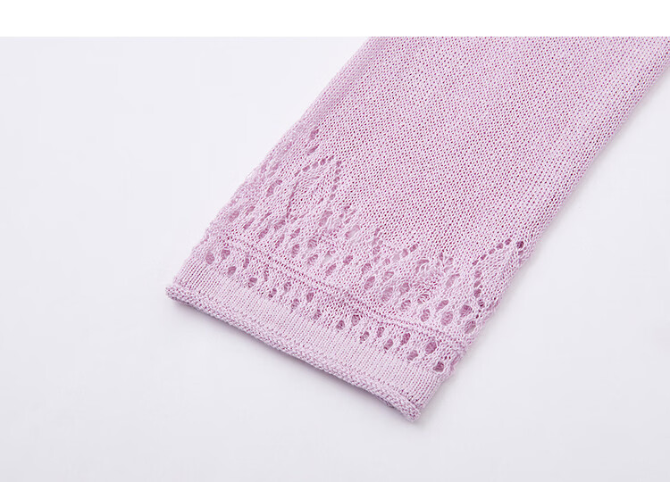 Demana [with Tencel] Spring Cloud Oxygen Cotton Crew Neck Jacquard Hollow Lace Loose Slim Knit Sweater for Women Premium Feel 14