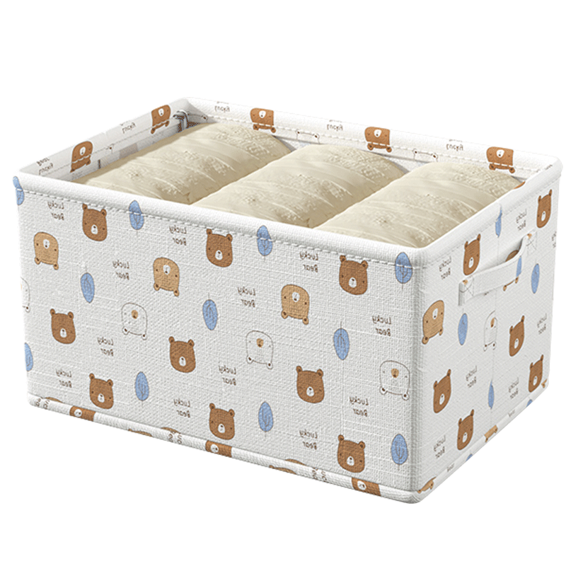 Baicaoyuan Storage Box, Clothes And Pants Organizer, Fabric Storage Basket for Underwear, Foldable Multi-Layer Sorting Divider, Extra Large