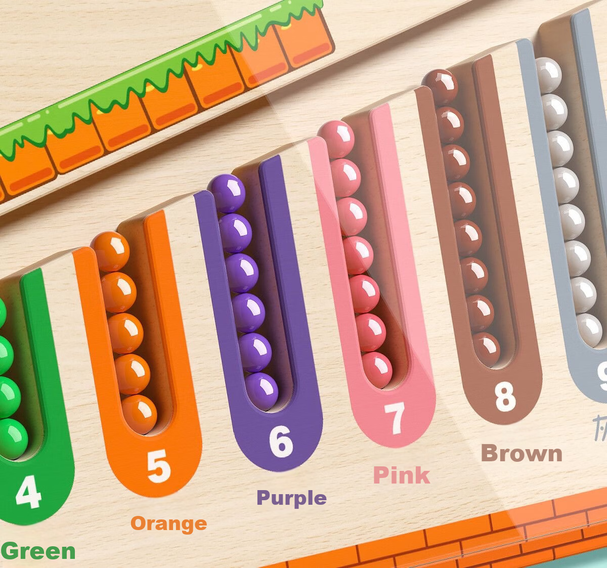 COOKSS Children's Educational Magnetic Bead Maze Penmanship Focus Training Toy for Ages 3-6 Boys and Girls New Year Gift 6