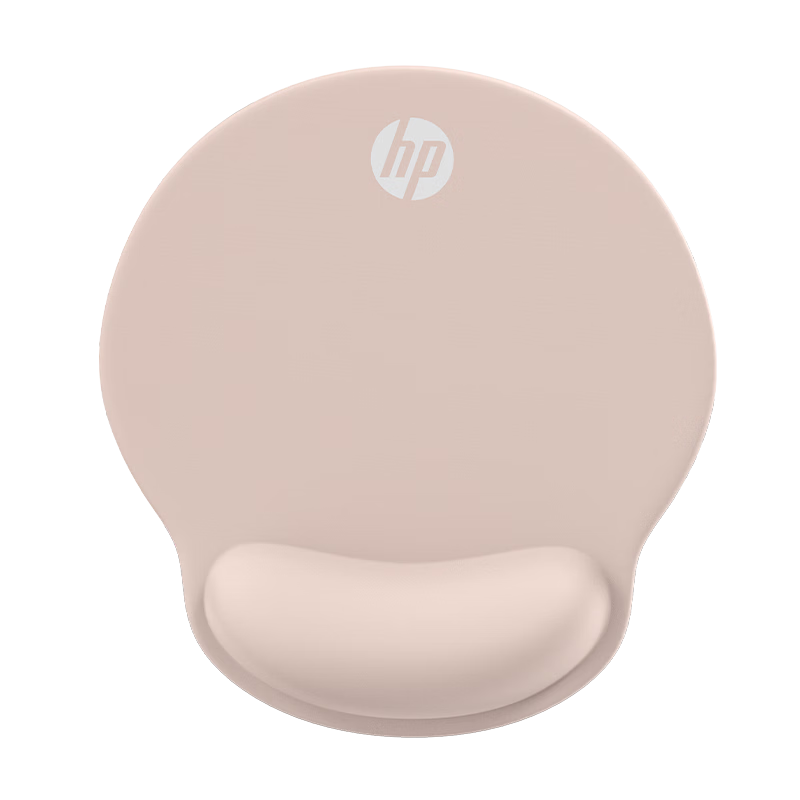 HP MP262 Mouse Pad Wrist Rest Lycra Memory Foam Ergonomic Desktop Silicone Non-Slip Office Gaming Unisex Milk Tea Color