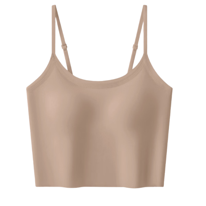 MiiOW Ice Silk Sun Protection Camisole for Women with Built-In Bra Pads, Invisible Underwear, Beautiful Back Design, And Outer Wear Top