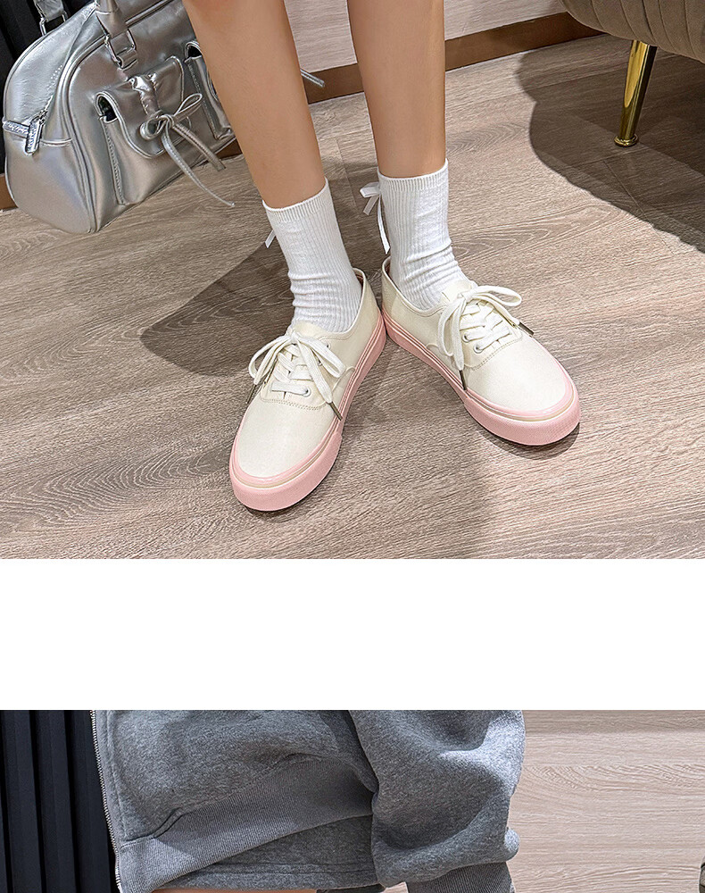 Warrior Women's Canvas Shoes 2026 Summer New Classic Casual Sneakers Pink 37 10
