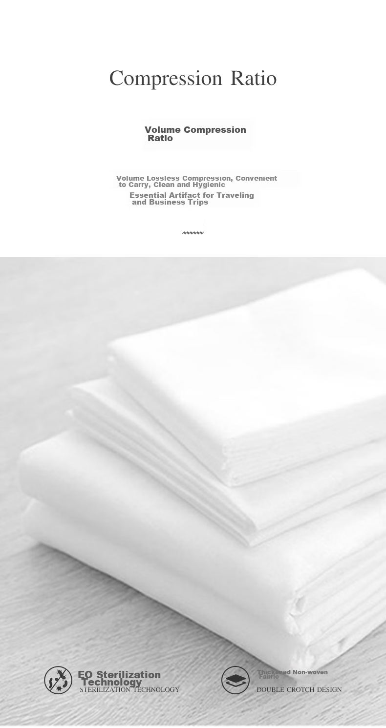 HINCLOUD Disposable Bed Sheet, Duvet Cover, Pillowcase, Hygienic Sleeping Bag Cover for Travel, Double Size Four-Piece Set 4