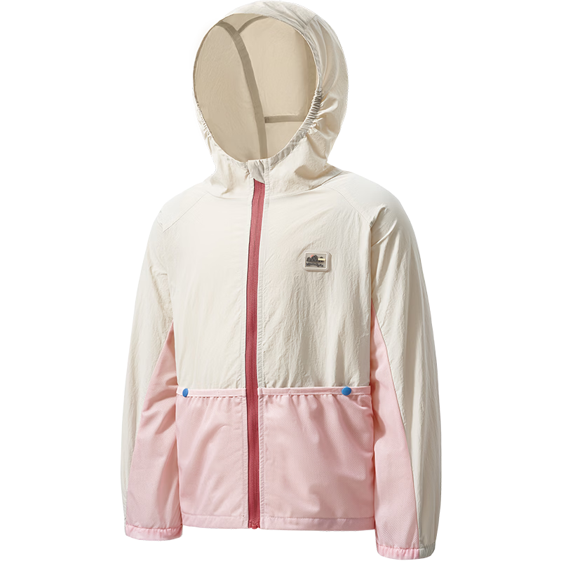 Kocotree KK Tree Kids Sun Protection Jacket Cooling Breathable Skin Jacket Baby Outdoor Lightweight Colorblock Large Pocket