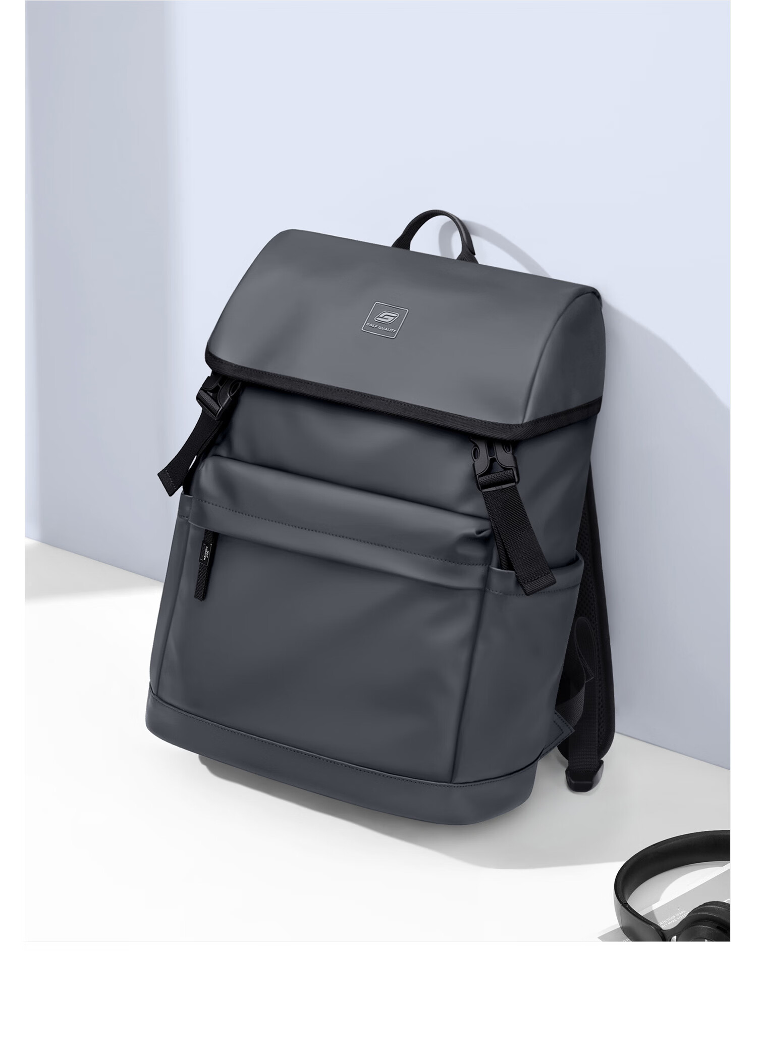 GOLF Men's Travel Backpack 15.6/16 Inch Laptop Bag Student School Backpack Flap Business Commuter Backpack 17