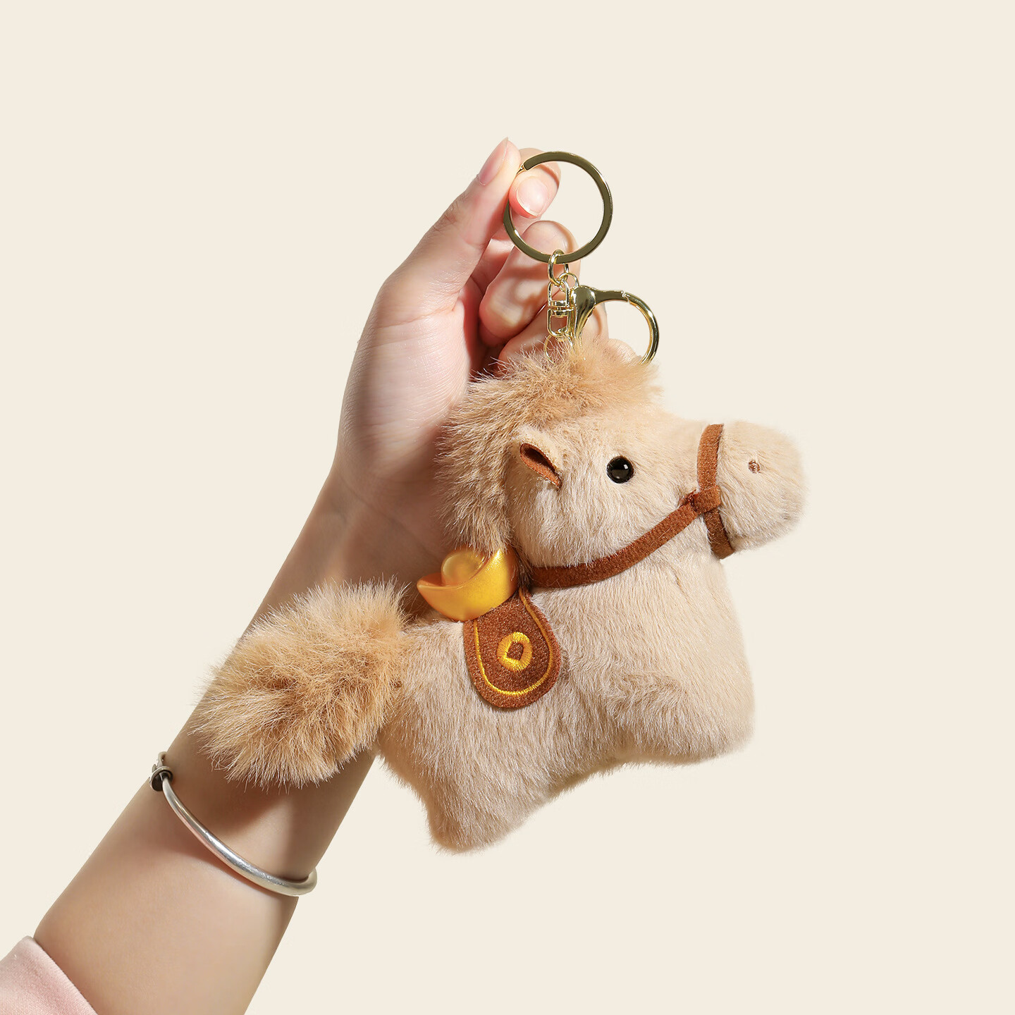 Mimeng 2026 Year of the Horse Mascot Little Horse Plush Doll Toy Keychain Annual Meeting Team Building New Year Gift Plush Toy 3