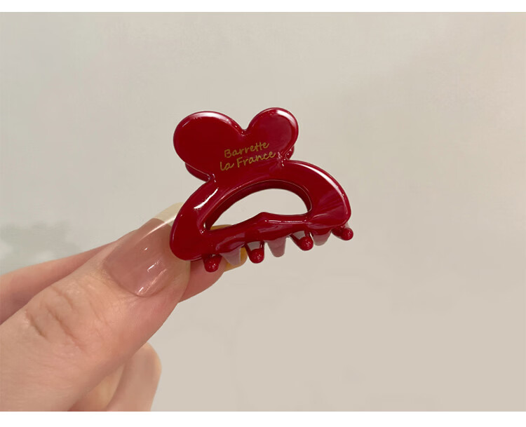 CHIMERA Red Hair Clip Set of 2 Bangs Claw Clips Side Hairpins for Women Qixi Valentine's Day Gift 10
