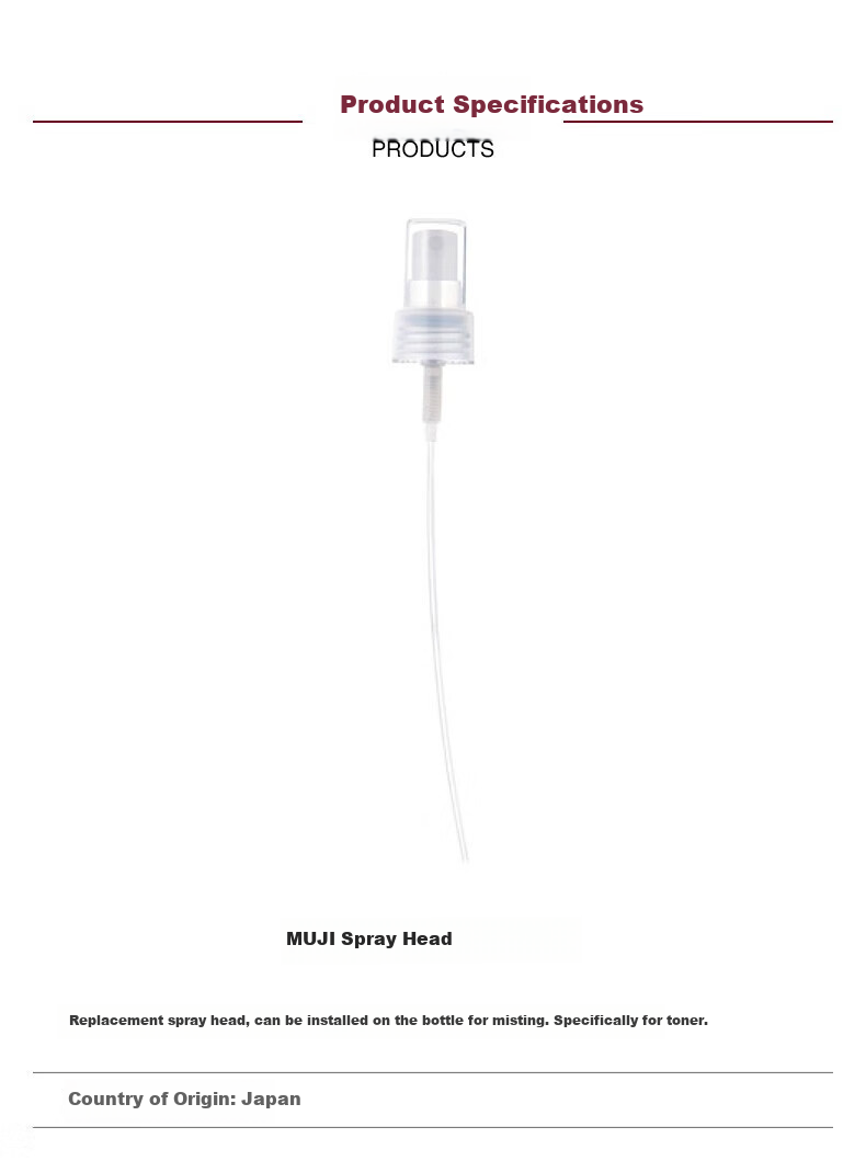MUJI Spray Head F1A8095 for Toner Transparent 1 Piece 1