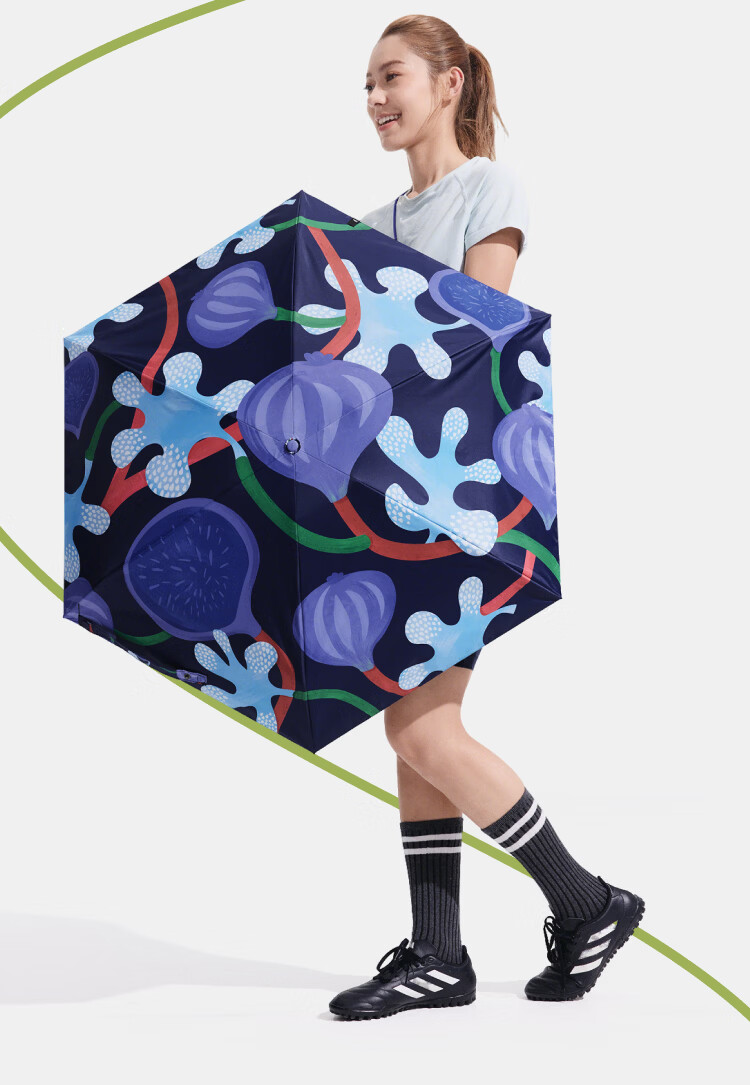 Beneunder UV Protection Sun Umbrella, Foldable Black Gel Rain And Shine Umbrella, Wild Fruit BM527 Salt Lemo 22