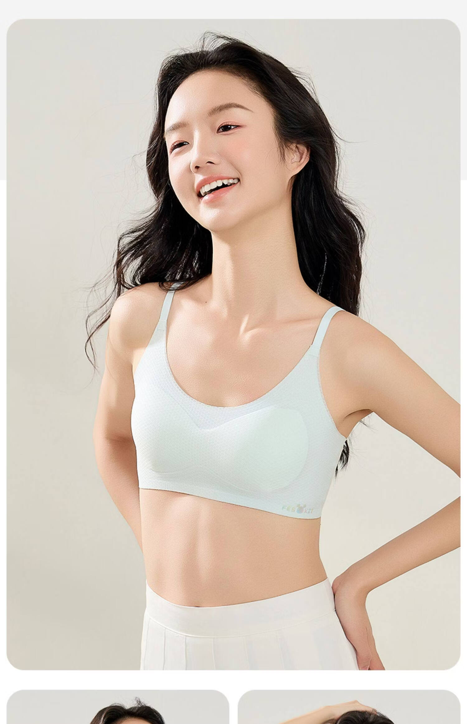 Yalu Student Girls' Underwear High School Teen Girls Stage 2 Puberty Anti-Shock Thin Bra 9