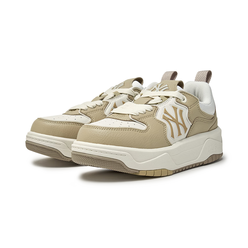 MLB Unisex Colorblock Sneakers Zhang Ruonan Edition Senior Style Board Shoes 3ASXM096N-50BGS-245
