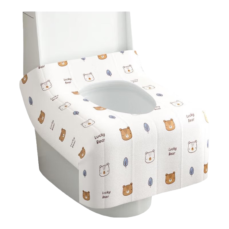 Baicaoyuan Disposable Toilet Seat Covers Full Coverage 7A Antibacterial Extra Large Thickened Individually Packaged Travel Supplies 10 Pieces