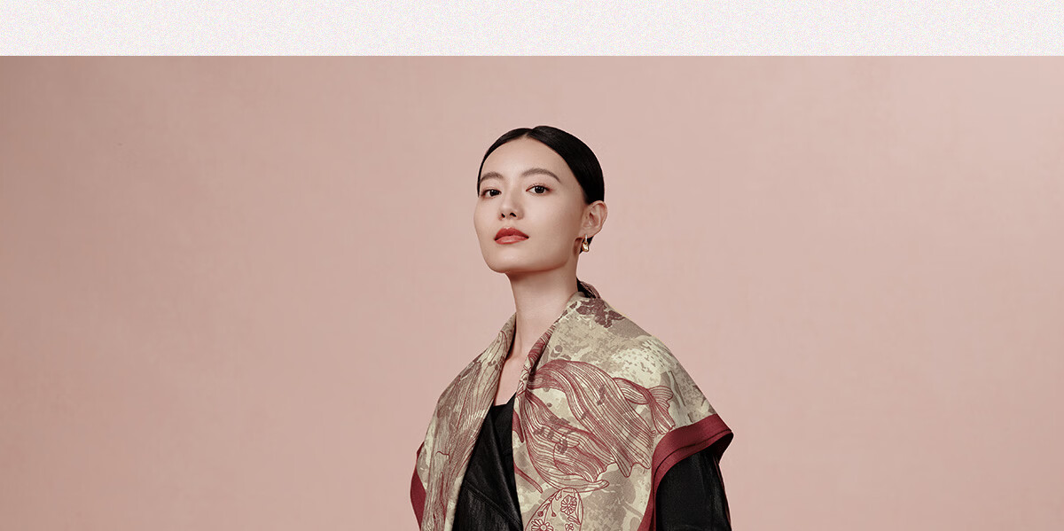 Wanshili Double-Sided Printed Silk Wool Scarf 2025 New Style Birthday New Year Gift for Mom Shawl Outerwear - Suo Qingqiu 5