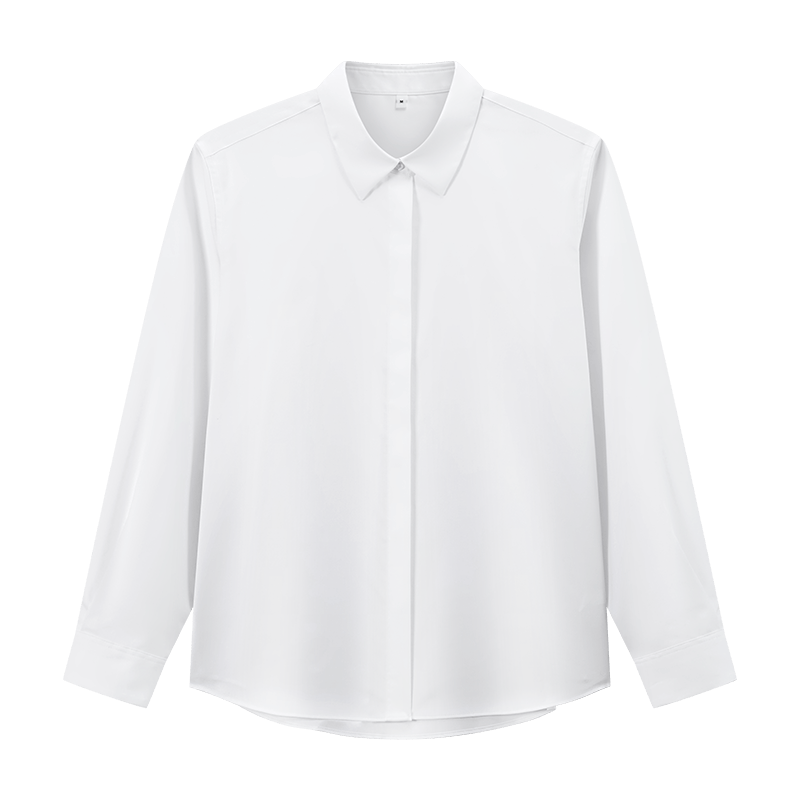 JD Jingzao 100-Count Cotton Women's White Long Sleeve Business Shirt Spring New White Long Sleeve L