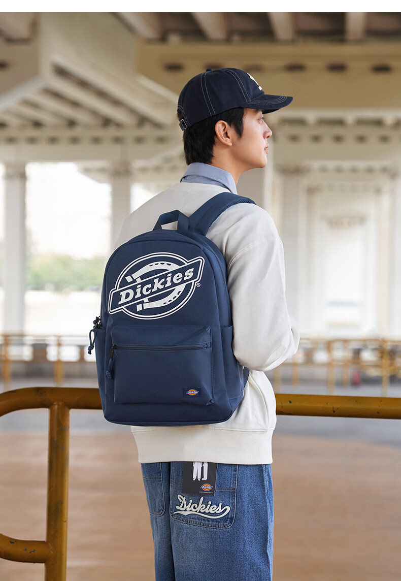Dickies Backpack, Large Capacity Travel Bag for Women, Laptop Bag, Schoolbag for Female College Students And Middle School Students, Stylish Youth Pink 20
