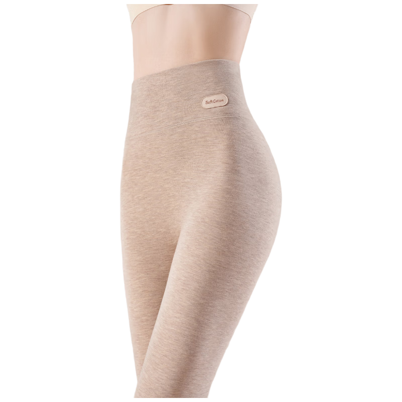 GRACEWELL 10A Antibacterial Cashmere Silk Thermal Leggings for Women High Waist Tummy Control Hip Lift Autumn Seamless Inner and Outer Wear