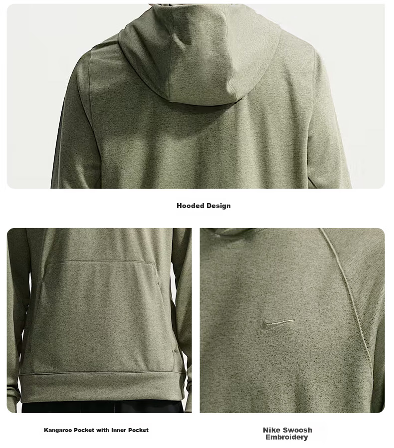 NIKE Men's Spring Autumn Sweatshirt Casual Urban Commuter Pullover II1305-320 Green XL 4