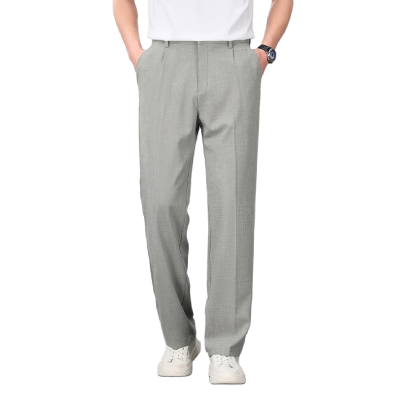 Shanshan Natural Linen 10A Antibacterial Men's Business Formal Lyocell Straight Casual Pants Spring Summer New Model