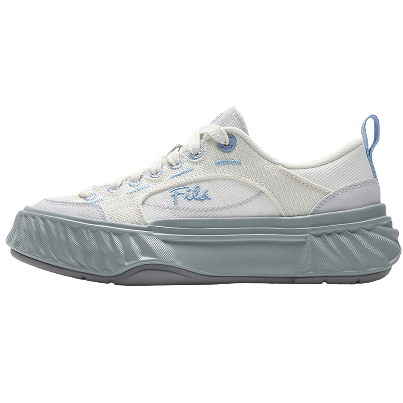 FILA Official Women's Shoes FOSSO 1+ Canvas Shoes 2026 Summer Rock Walking Shoes 1+ Fashion Casual Shoes
