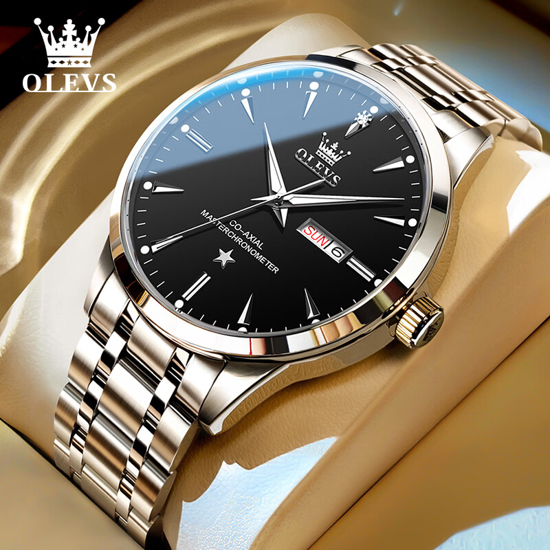 OLEVS Father's Day Gift, Men's Watch, Fully Automatic Mechanical Watch, National Brand Men's Watch, Water-Resistant, Father's Day Present