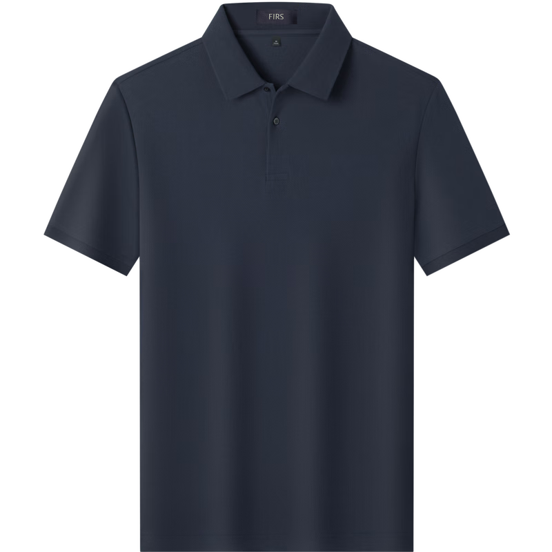 FIRS 100% Cotton Mercerized Summer Short Sleeve Polo Shirt 2026 New Men's T-Shirt High-End Top