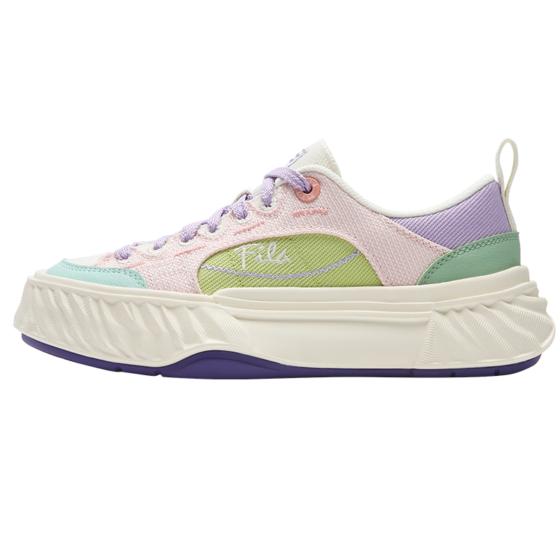 FILA Official Women's Shoes FOSSO 1+ Canvas Shoes 2026 Summer Rock Walking Shoes 1+ Fashion Casual Shoes