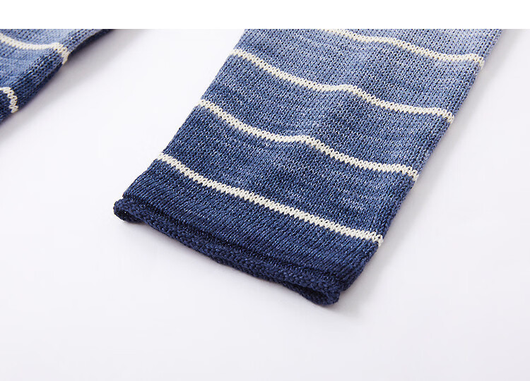 Demana [with Tencel Cloud Oxygen Cotton] Spring Irregular Striped Gradient Loose Petite Women's Knit Sweater 14