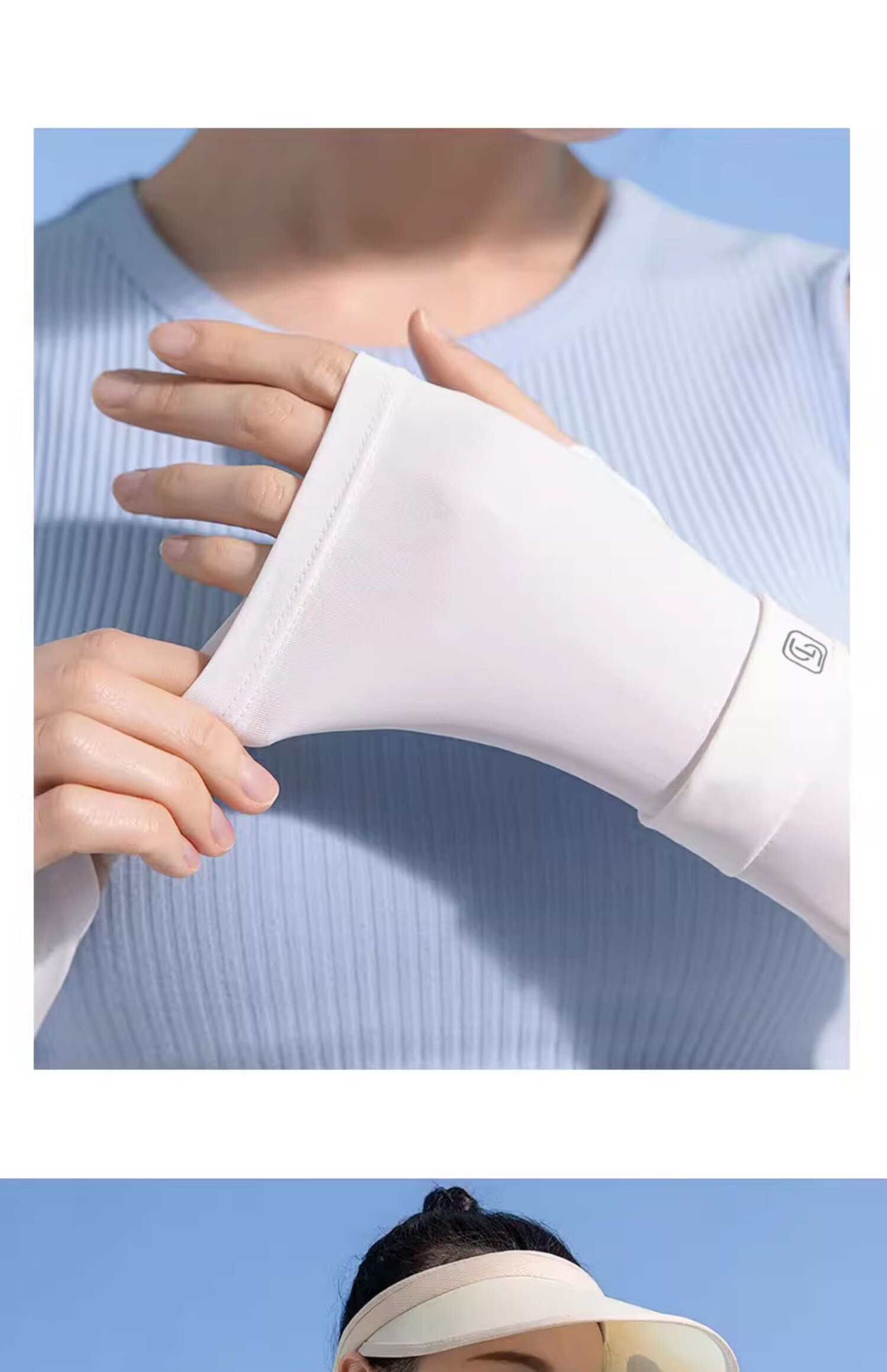 Langsha Ice Silk UV Protection Arm Sleeves for Men and Women Summer Outdoor Driving Cycling Cooling Sleeve Covers 16