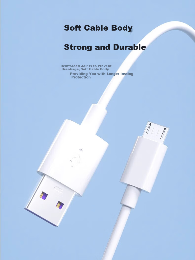 Jinling Shengbao BBK Learning Machine Charging Cable S5/S3 Data Cable S3Pro/S5Pro/H10/H9A/H8S/S2/S1W/K5 Educational Tablet 6A Fast Charge Micro USB 1m 2