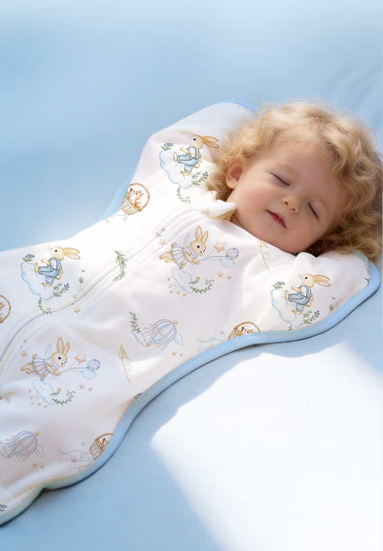 Magmorn Newborn Baby Anti-startle Sleeping Bag Toddler Swaddle Bamboo Cotton Kick-proof Blanket M 9