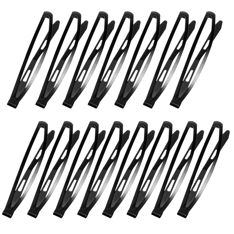 Chense Black Straight Hair Clips (15 Pieces), Side Clips, Back of Head Clips for Flyaways And Bangs