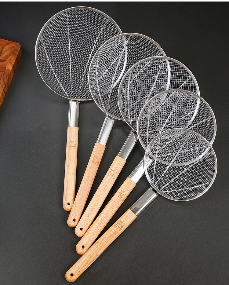 Oluoti Fine Mesh Skimmer 30 Mesh 28cm Filter Strainer Ladle Kitchen Commercial Deep Frying Skimmer 13