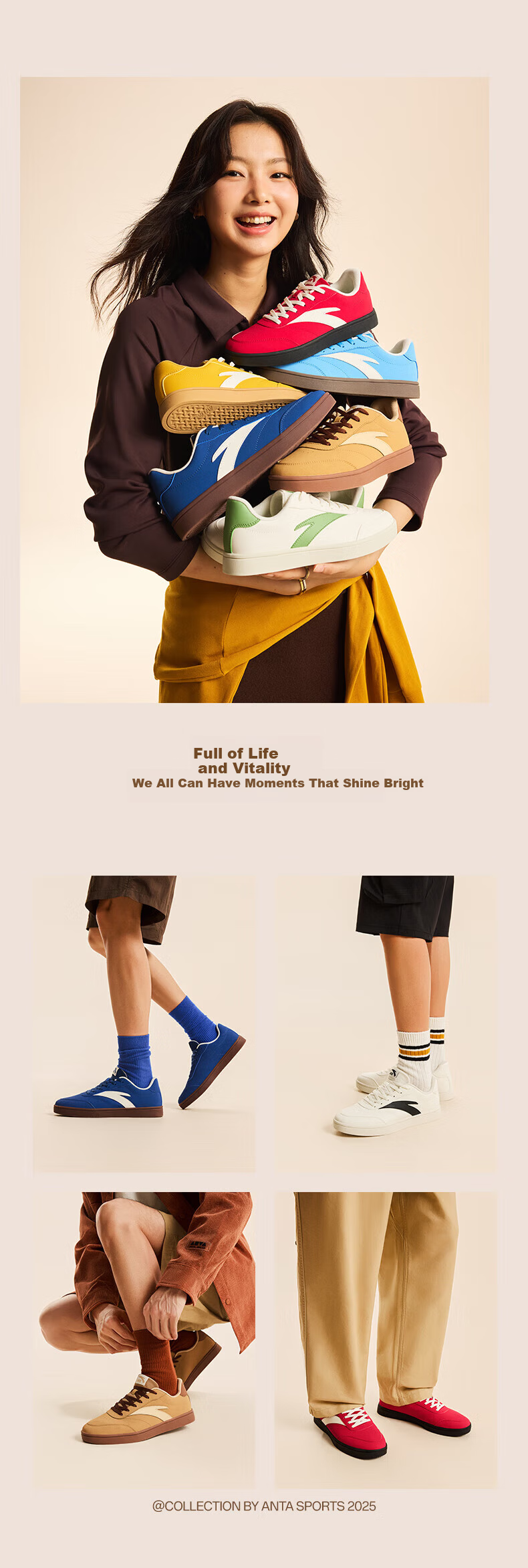 ANTA Vitality | Men's Skateboard Shoes, Classic Thin-Soled Low-Top Simple Commuter Skateboard Sneakers, Father's Day Gift 4