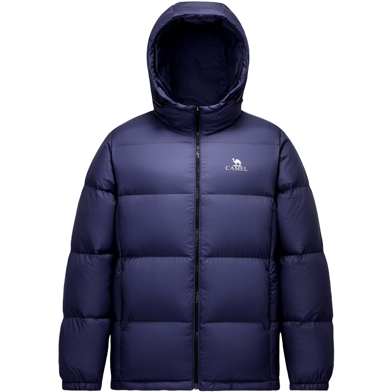 CAMEL Zhichun down Jacket for Men, Winter Thick White Duck down, Couple's Puffer Coat, Warm Outerwear M33CR07131