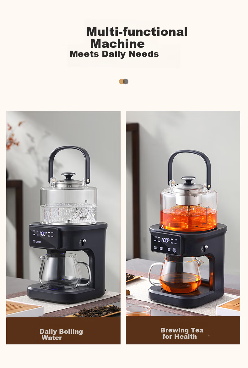Biooner Fully Automatic Tea Extractor Water Supply Tea Cooker Steaming and Boiling Integrated Kettle Health Pot Smart Steam Spray Tea Kettle Temperature Control Insulation Electric Tea Kettle YQ-E07 13