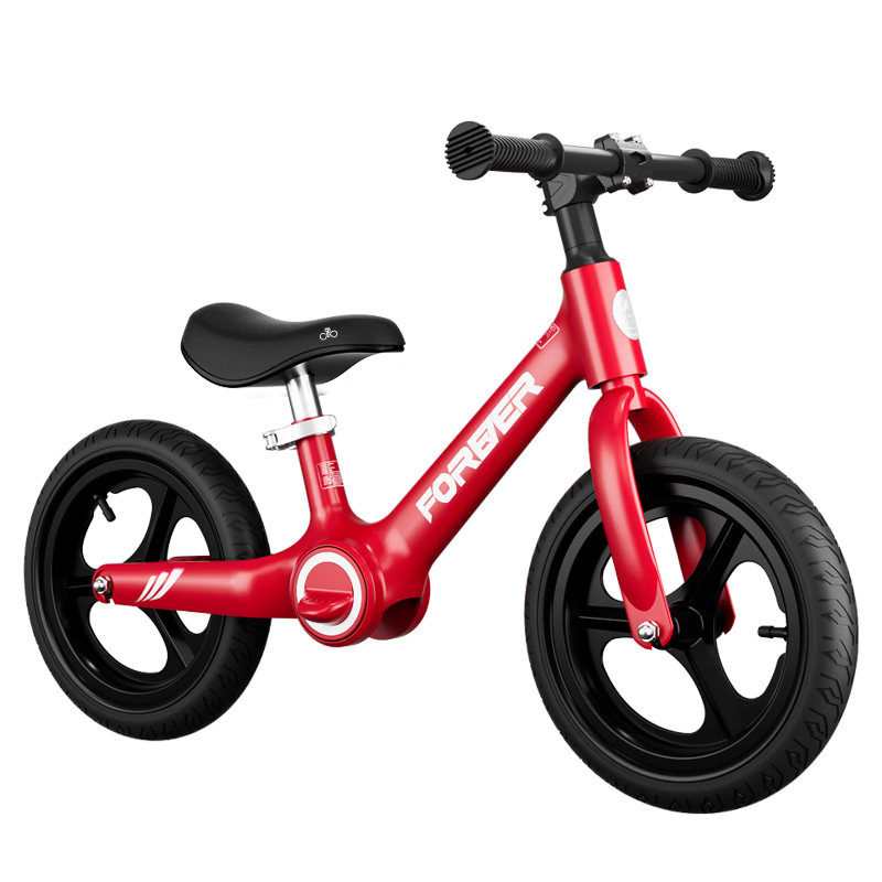 Forever Kids Balance Bike 1-3-6 Years Old Baby Glide Bike No Pedal Boy Birthday Gift 12 Inch Red