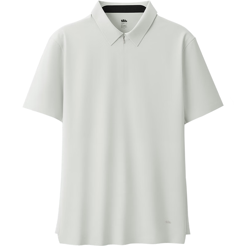 Beneunder Men's Polo Shirt Sweat-Resistant Breathable 5A Antibacterial Short Sleeve T-Shirt DR019 Light Charcoal 2XL