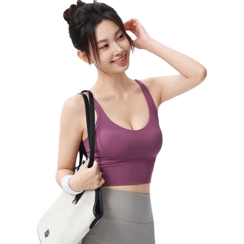 DRUR High Elasticity Yoga Bra Integrated Sports Underwear Women Outerwear Shockproof Gather Quick-Dry Fitness Training Bra